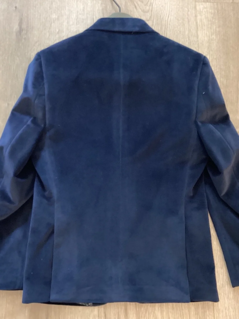 Lauren Ralph Lauren Blue Velvet Blazer Boys Size 10R Navy Button Church Wedding